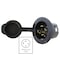 Ac Works Flanged Locking Inlet, 30 A, 125/250V AC, Screw Terminals, Black ASINL1430P-FC - alternate 3